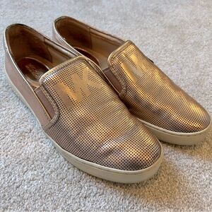 Michael Michael Kors Rose Gold Slip-On Shoes